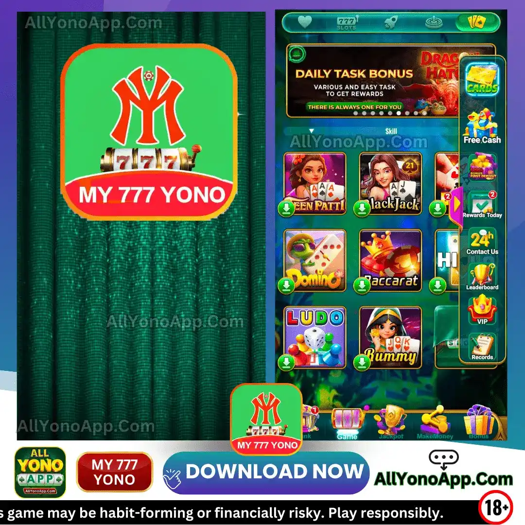 My 777 Yono App Interface